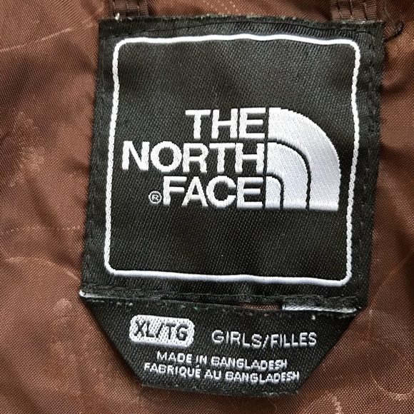 The North Face HyVent Brown Jacket Xl Girls - Picture 6 of 8